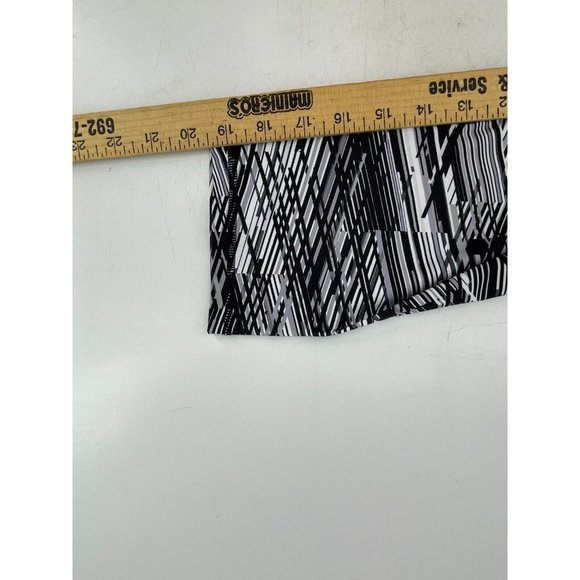 Fabletics Women's Black White Striped Pull On Stretch Activewear Leggings Size S - Picture 13 of 14